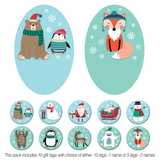 GIFT TAGS-WINTER WONDERLAND (OVAL)